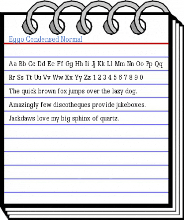 Eggo Condensed Normal Font