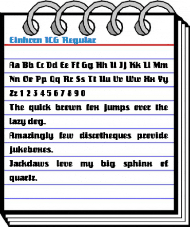 Einhorn ICG Regular Font