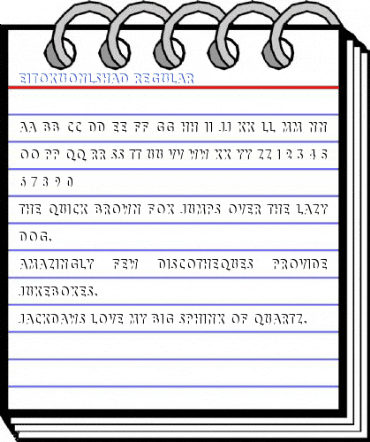 EitokuOnlShaD Regular Font