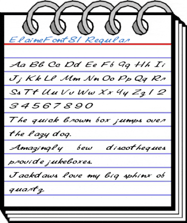 ElaineFont81 Regular Font