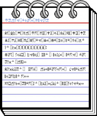 Eldar Runes Normal Font