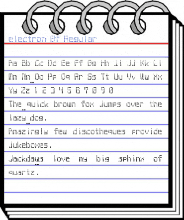 electron 8f Regular Font