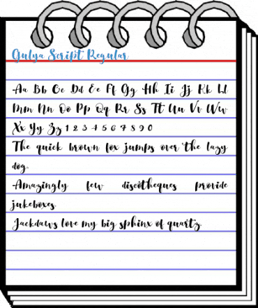 Gulya Script Regular Font