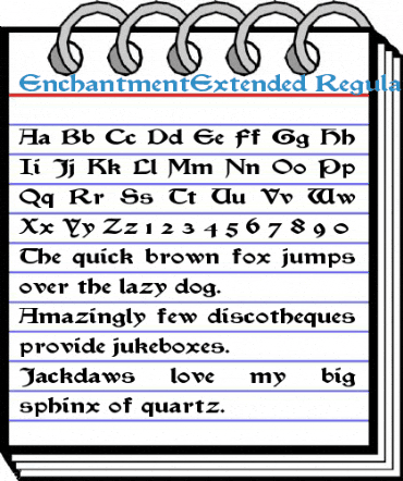 EnchantmentExtended Font