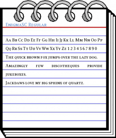 EnigmaSC Regular Font
