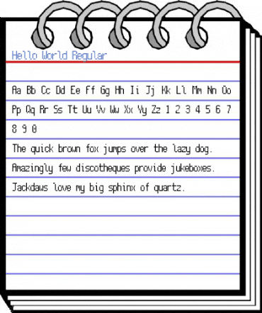 Hello World Regular Font