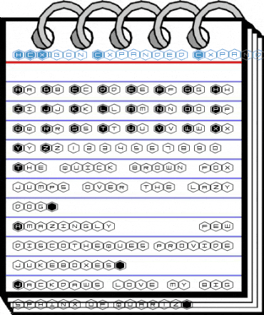 HEX:gon Expanded Font