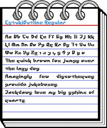 EstukiOutline Regular Font