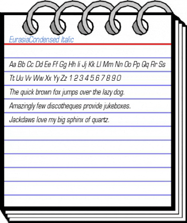 EurasiaCondensed Font