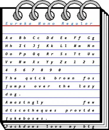 Eureka Mono Regular Font