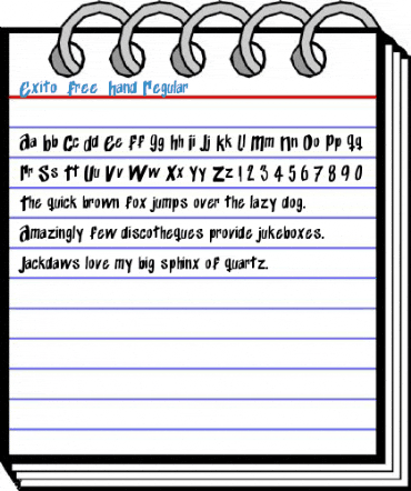 Exito_Free_Hand Regular Font