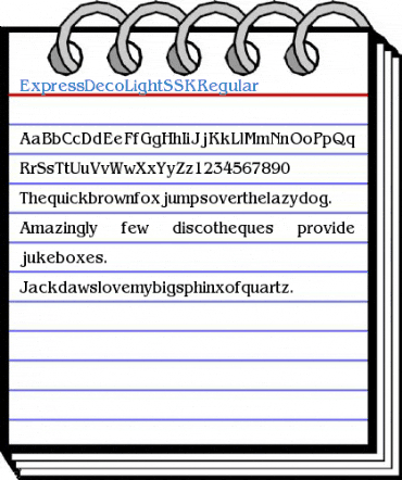 ExpressDecoLightSSK Regular Font
