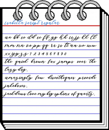 Isabella Script Regular Font
