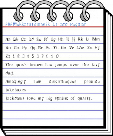 F2FMekkasoTomanik LT Std Font