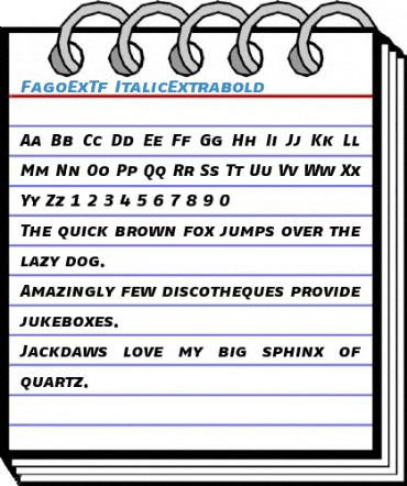 FagoExTf ItalicExtrabold Font