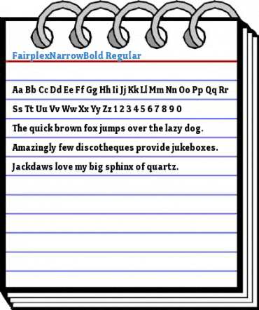FairplexNarrowBold Regular Font