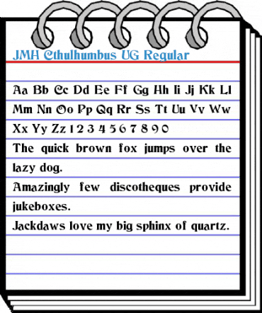 JMH Cthulhumbus UG Regular Font