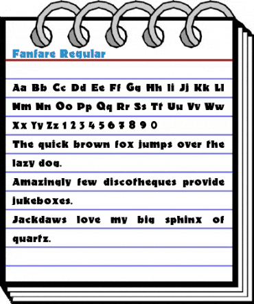 Fanfare Regular Font