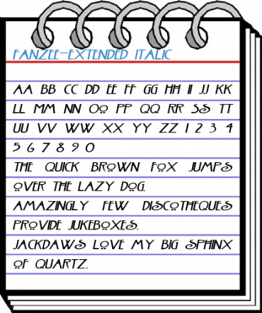 Fanzee-Extended Font