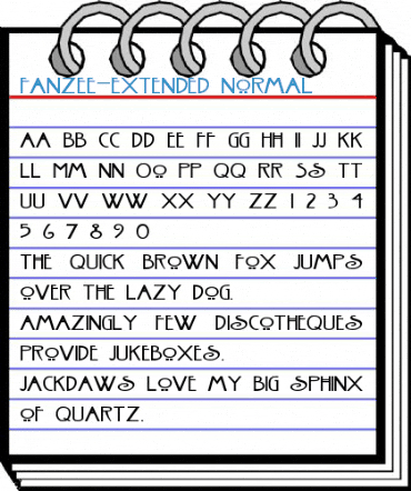 Fanzee-Extended Font