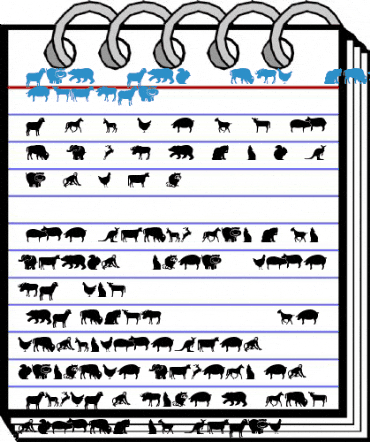 Farm & Wild Animals Font