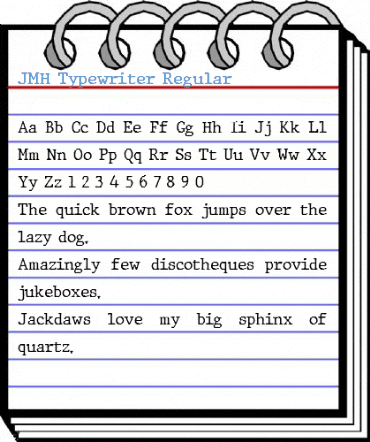 JMH Typewriter Regular Font