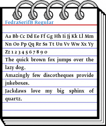 FedraSerifB Font