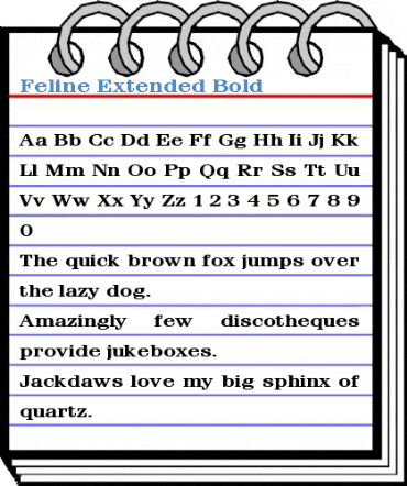 Feline Extended Font