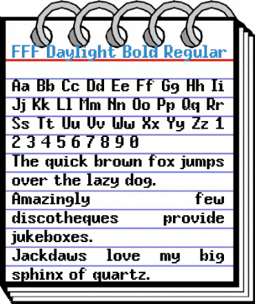 FFF Daylight Bold Regular Font