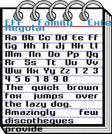 FFF Family Extended Regular Font