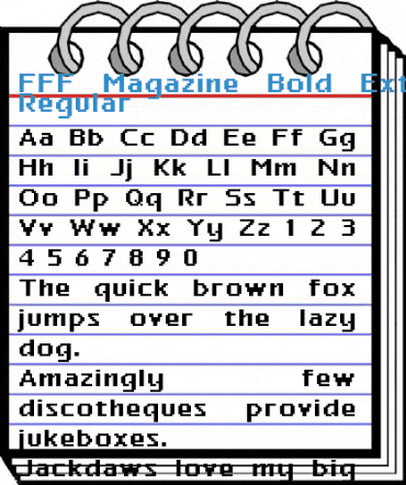 FFF Magazine Bold Extended Font