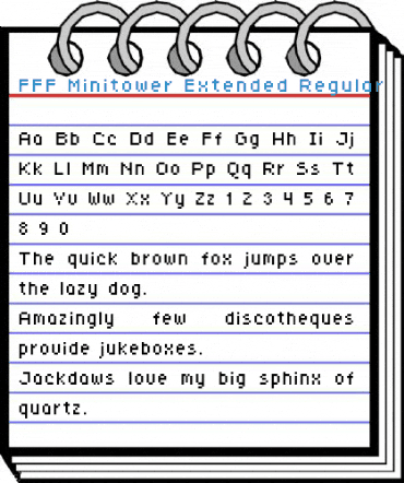 FFF Minitower Extended Regular Font