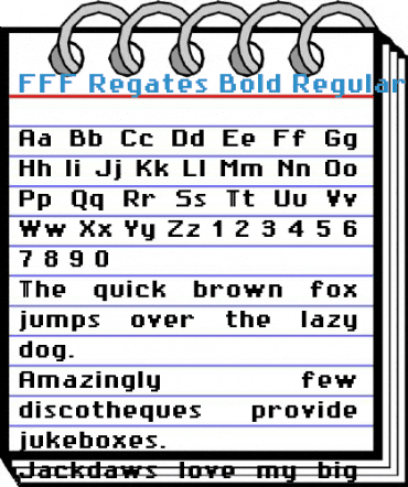 FFF Regates Bold Regular Font