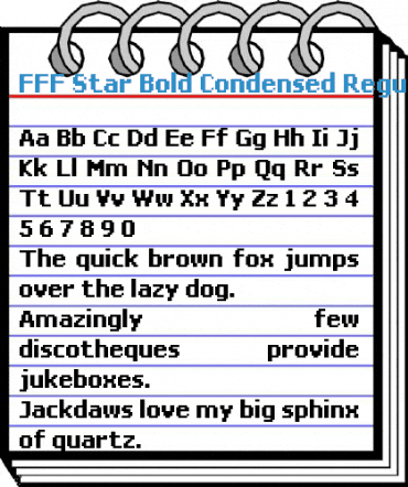 FFF Star Bold Condensed Regular Font