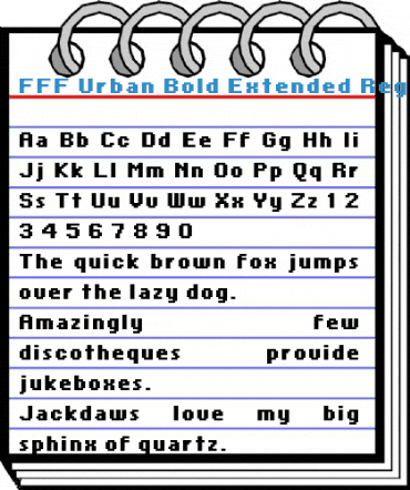 FFF Urban Bold Extended Font