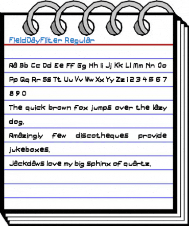 FieldDayFilter Regular Font