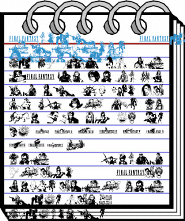 final fantasy elements Regular Font