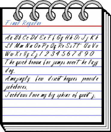 Final Regular Font