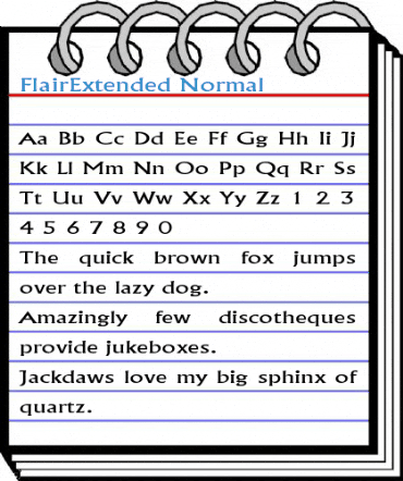 FlairExtended Normal Font