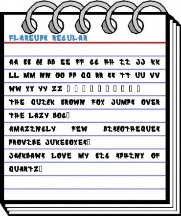 FLAREUPS Font