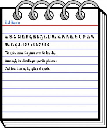 Flat Font