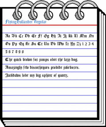 FlyingHollander Font