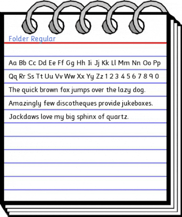 Folder Regular Font