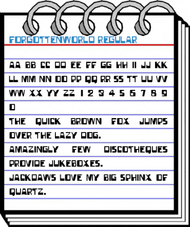 ForgottenWorld Font