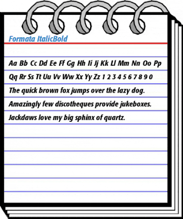Formata ItalicBold Font