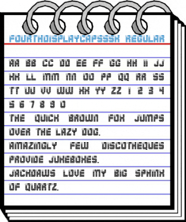 FourthDisplayCapsSSK Regular Font