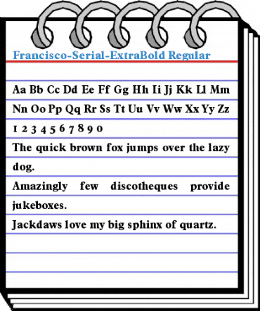 Francisco-Serial-ExtraBold Regular Font