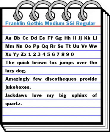 Franklin Gothic Medium SSi Font