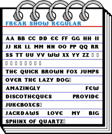 Freak Show Regular Font