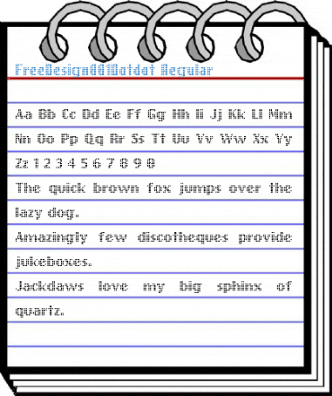FreeDesign001Dotdot Regular Font